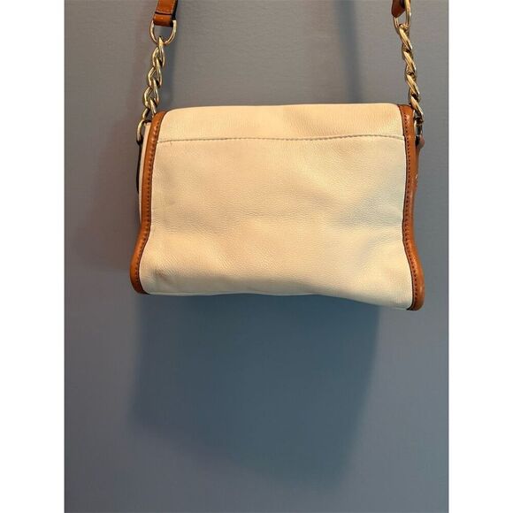 Michael Kors Margo Cream Pebbled Leather Crossbody Bag Adjustable Strap - Picture 8 of 16